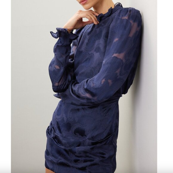 SALONI Rina-B Silk Dress Size 6 - Picture 1 of 8